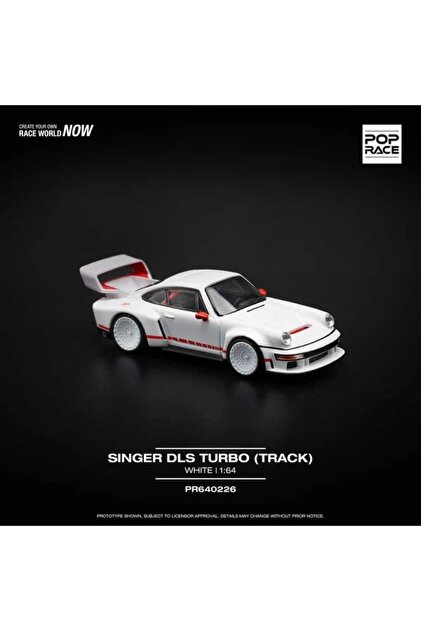 HOT WHEELS Pop Race 1/64 Porsche Singer DLS Turbo White / PR64-226