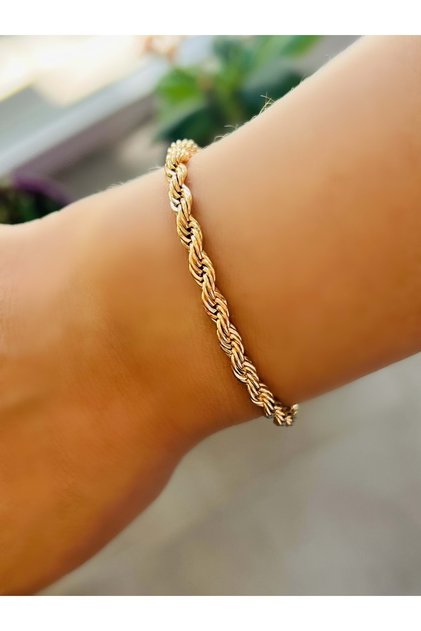 Xuping Spiral Bracelet 19 Cm-3Mm-Rose Color Acr5536