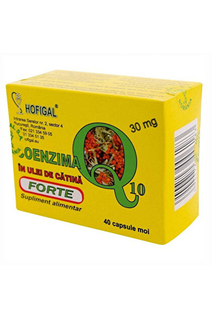 Coenzima Q10 F 30mg in Ulei De Catina, 40 Capsule,