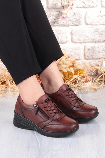 9402 Comfort Soft Flexible Rubber Non-Slip Sole Genuine Leather Women's Shoes
