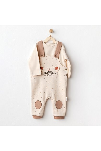 Adventurous Bear Baby Romper Salopet