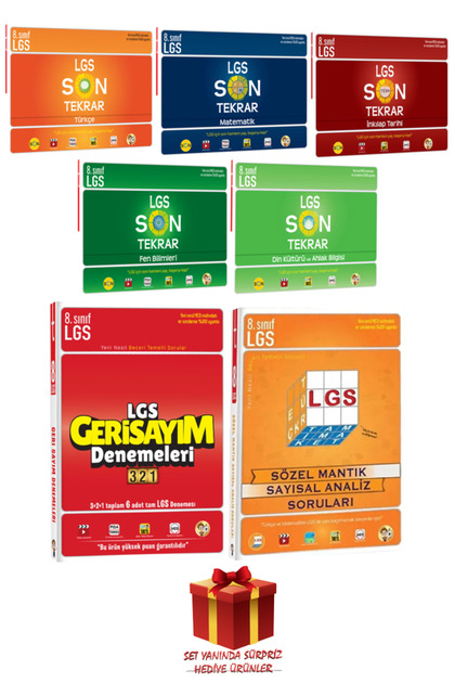Tonguç Yayınları 8. Sınıf LGS Son Tekrar Tüm Dersler+Gerisayım