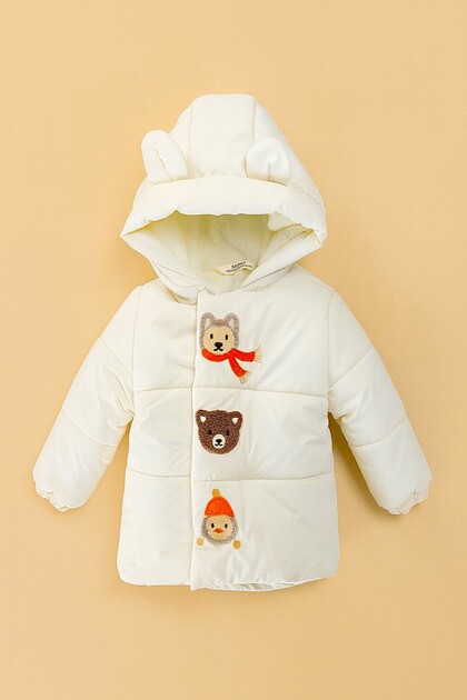 New Season Fur Plush Zippered Waterproof Thick Hooded Winter Baby-Child Coat-Jacket