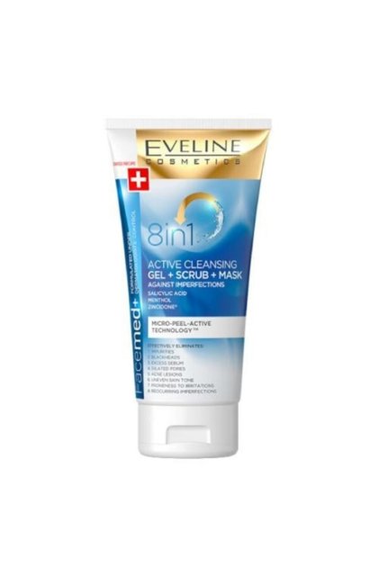 Eveline Facemed 8 in 1 Wash, Scrub and Mask 150ml