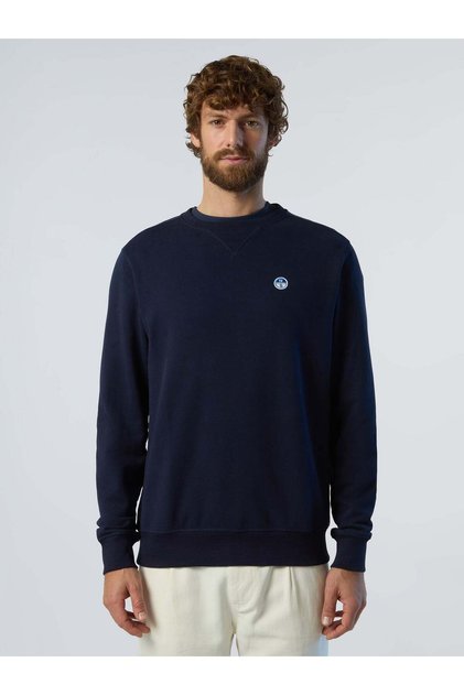Bisiklet Yaka Pamuk Sweatshirt