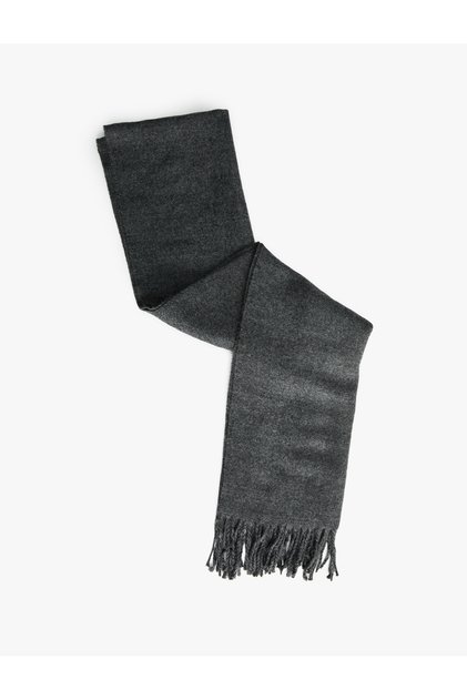 Long Basic Tassel Scarf
