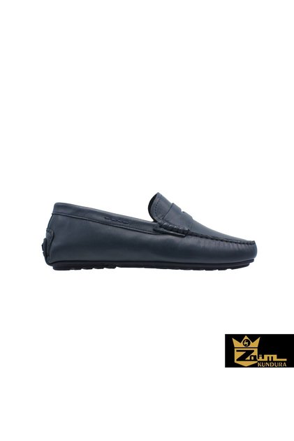 Men's Navy Blue Genuine Leather Shoes 342890905-1