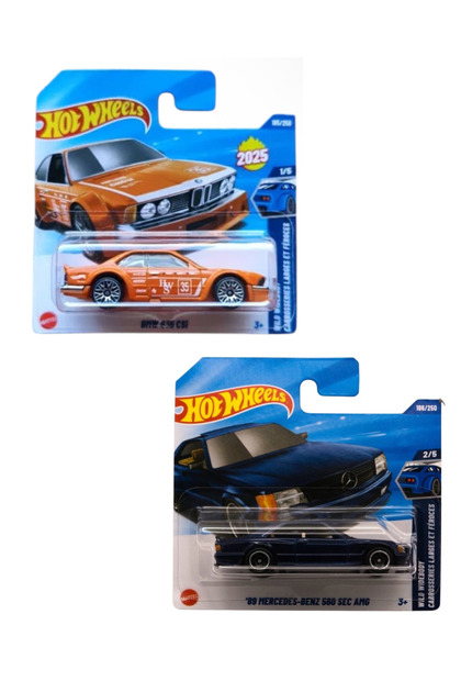 HOT WHEELS 89 Mercedes-Benz 560 SEC AMG - BMW 635 CSi (2li Set