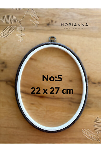 Oval Plastik Pano Kasnak no:5 (22x27cm)