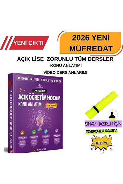 Liyakat Yayınları YENİ MÜFREDAT-AÇIK LİSE ZORUNLU TÜM DERSLER KONU