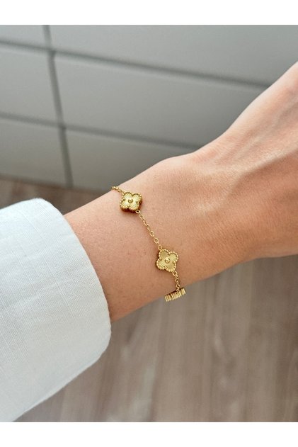 316L Steel Bracelet Gold Mini Women Men Unisex Bracelet Gold Double Sided Bracelet