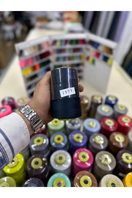 Dikiş ipliği 1877 renkli makine ipi 120 numara 5000 metre iplik