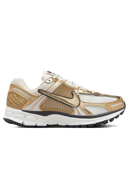 Bowerman Zoom Vomero 5 Metallic Gold Leather Sneaker Hakiki Deri Kadın Günlük Spor Ayakkabı Bey