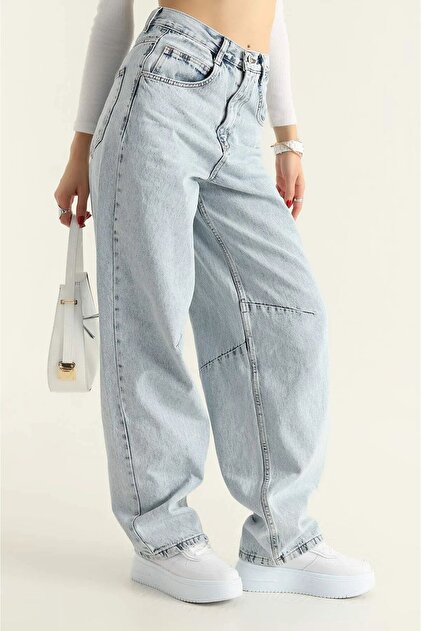 SU SHE YENİ SEZON//YÜKSEK BEL//BAGGY JEANS//AYARLANABİLİR ARKA