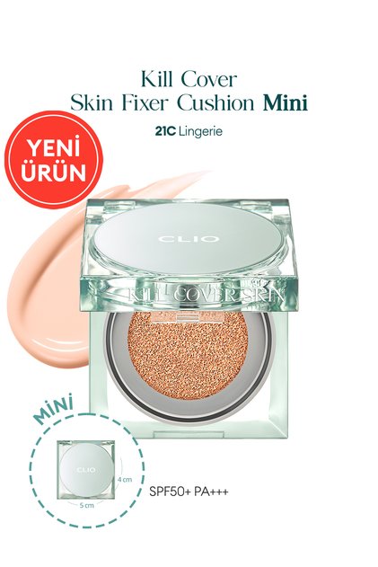 Kalıcı Mat Mini Boy Cushion Kill Cover Skin Fixer Cushion Mini (21C Lingerie) SPF50+ PA+++