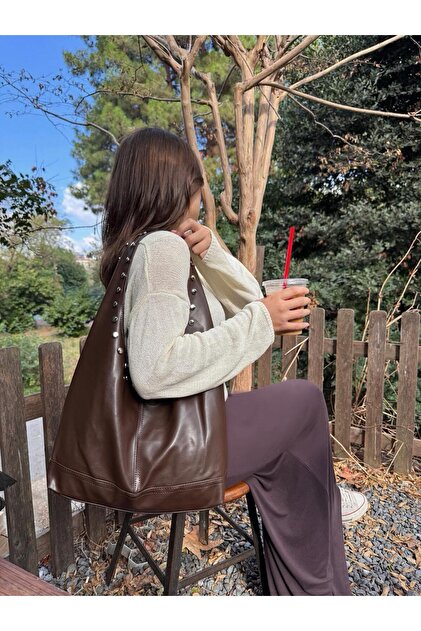 ila bags Meşe Zımbalı Kahverengi Çanta - Fiyatı, Yorumları