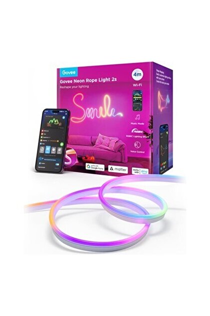 Govee Neon Rope Light 2 LED Işık Beyaz (4 m) - Fiyatı, Yorumları