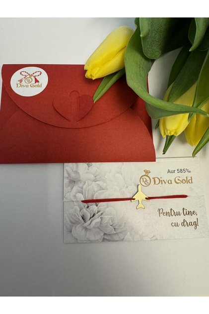 Brățară Martisor Gold Airplane