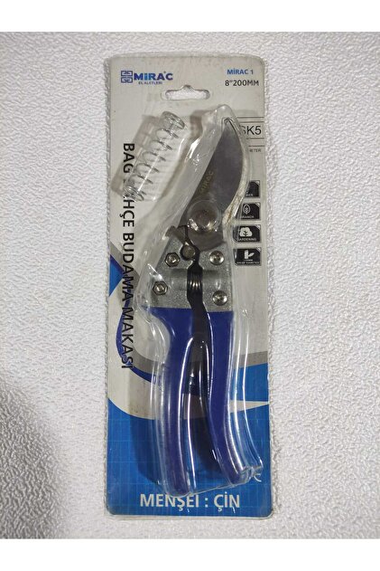 Miraç BAĞ BAHÇE BUDAMA MAKASI 8 İNÇH 200 MM 1 ADET GÖNDERİLİR