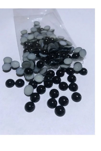 Black Half Pearl - 8 mm (100 Gr - 650-700 Ad)