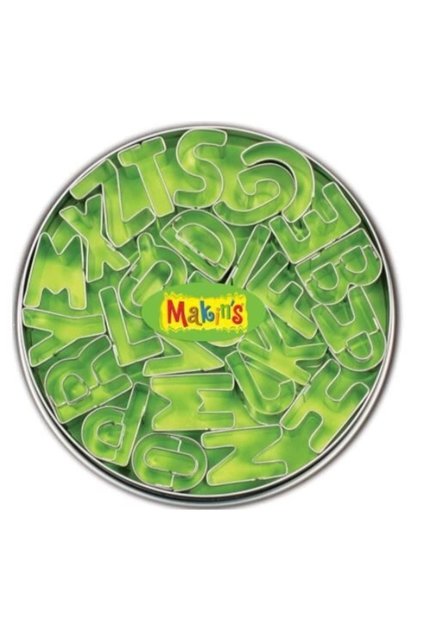 Makin's Clay Polimer Kil Kesme Kalıbı Seti Supertrendbe 26 Harf Deseni