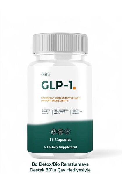 GLP -1 Takviye Edici Gıda 1 Kutu 15 Caps GLP - 1 (Good Laboratory Practice)  Detox Çay Hediyesiyle