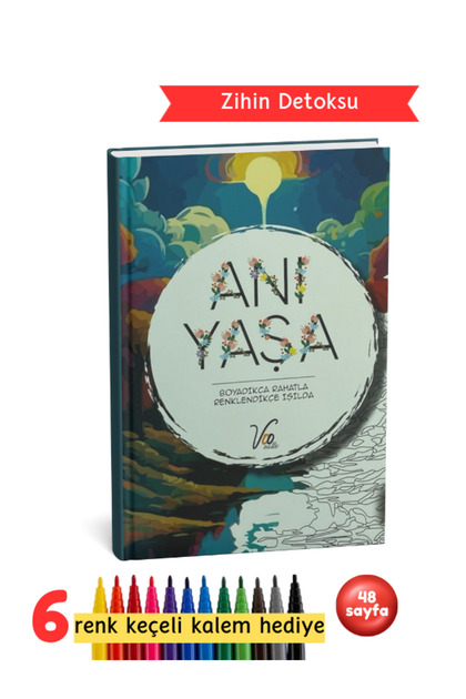 Mandala Boyama Kitabı – Yetişkinler İçin Stres Giderici Renkli Terapi - Anı Yaşa