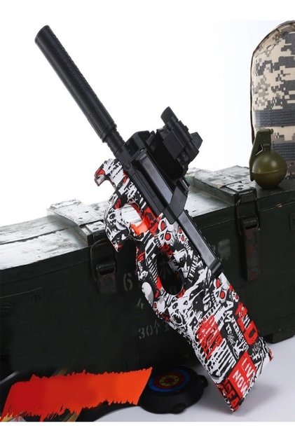 P90 Shape Graffiti Edition Assault Electric Automatic Hydrogel Balls Blaster Water Pallet Gun