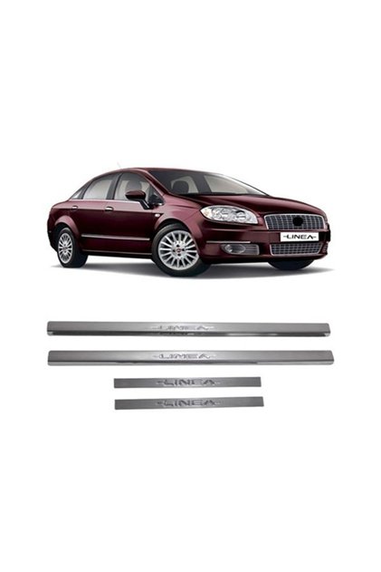 Fiat Linea 2007- 2016 Krom Kapı Eşiği 4 Parça Paslanmaz Çelik