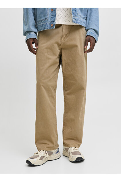 Jack & Jones Jack & Jones Normal Bel Geniş Fit Kahve Erkek Denim