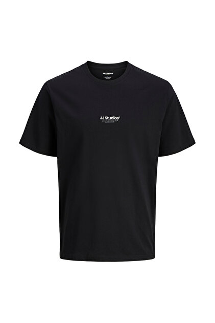 Jack & Jones Bisiklet Yaka Siyah T-Shirt 12279591_JJESOHO TEE SS