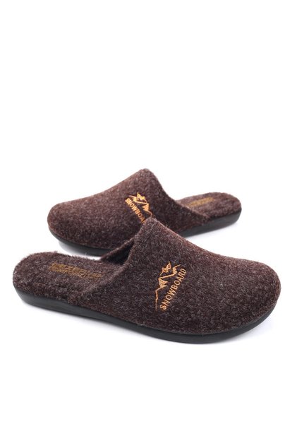 15337 Men's Winter Removable Felt Sole Home Carpet Slippers