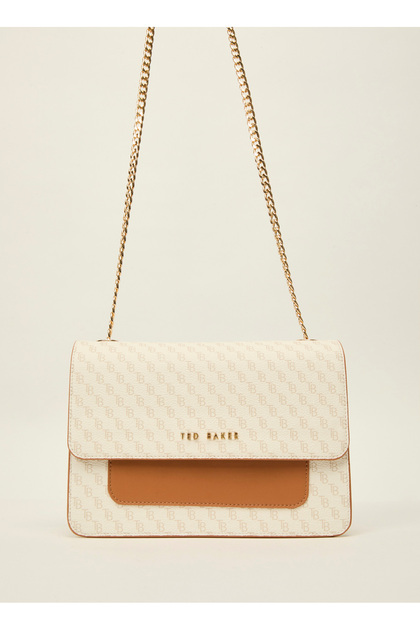 Ted Baker Oblique Monogram Kapaklı Omuz Çantası - Fiyatı, Yorumları