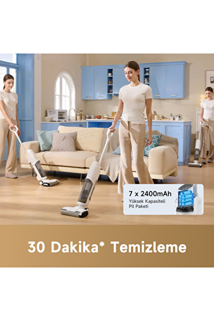 MOVA K10 Islak ve Kuru Süpürge, 6 mm Kenar Temizleme, 3,8 kg Ultra