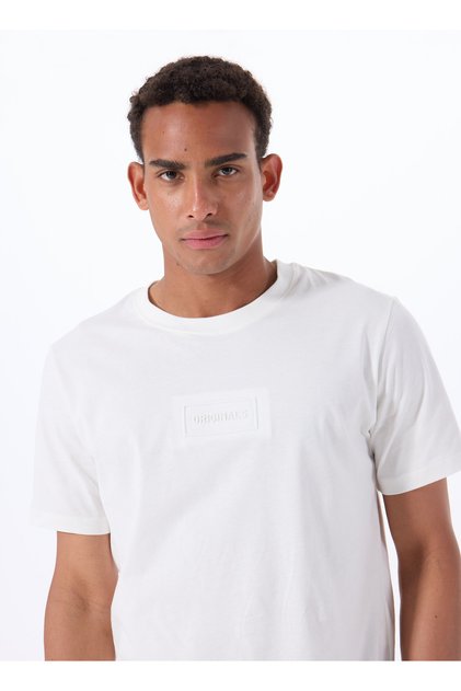 Bisiklet Yaka Beyaz Erkek T-Shirt 12288524_JORSTUDIO TEE SS CREW NECK