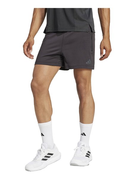 Ji8193 Airchill Shorts Black Elastic Waist Slim Fit Straight Men's Shorts