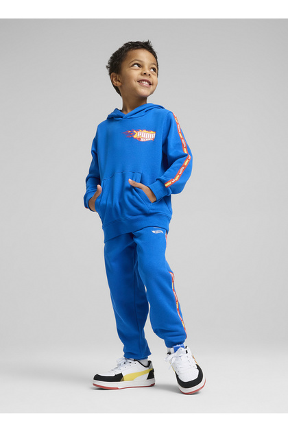 Puma Erkek Çocuk Mavi Sweatshırt 63007158-PUMA X HOT WHEELS Hoodie
