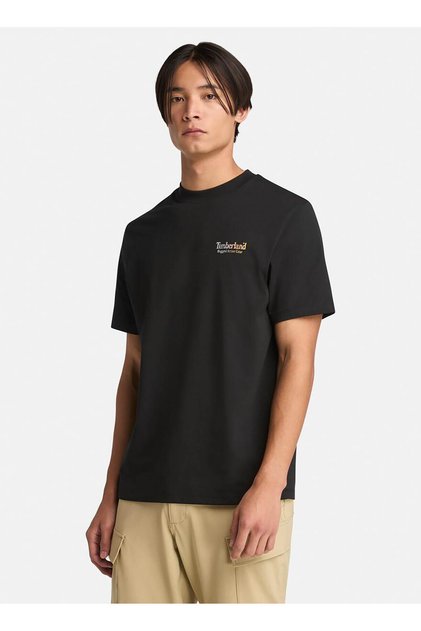 Tb0A6Dma0011-Rugged Active Gear Bac Black Crew Neck Regular Fit Printed Men's T-Shirt