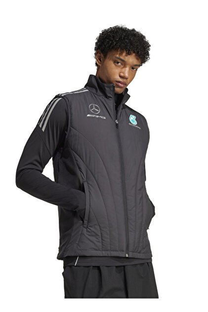 メザスタ adidas JX8274 MER MC VEST M Siyah Fermuarlı Yaka Normal Kalıp