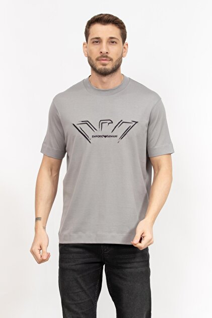 Emporio Armani Erkek Bisiklet Yaka T-Shirt Gri - Fiyatı, Yorumları