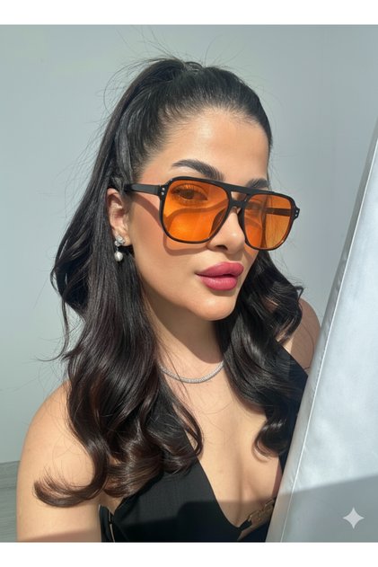 Colmar Orange Double Bridge Trend Model Orange Glass Unisex Sunglasses 50 20 148