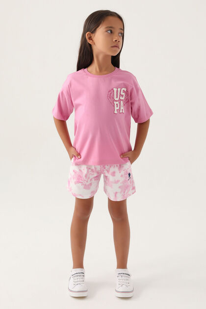 Girls' Pink Shorts Set
