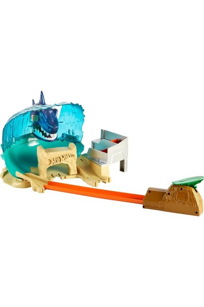 Shark Beach Race (Surf Race) Playset with Launcher and Vehicle, Fnb21-Fnb21