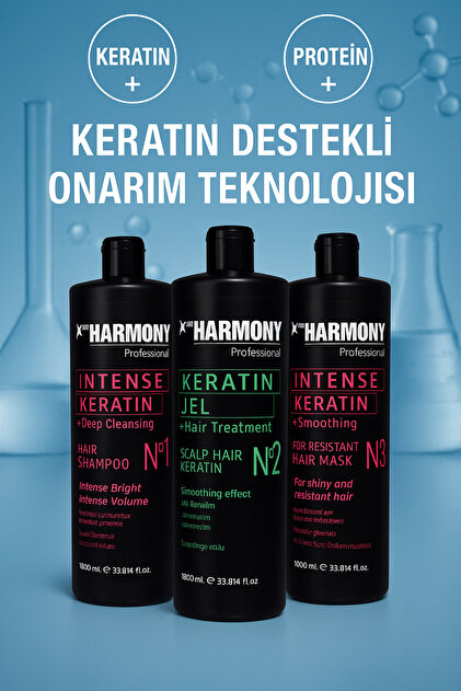 X Pro Harmony X-Pro Harmony 3'lü Keratin Uygulama Seti 1000 ml