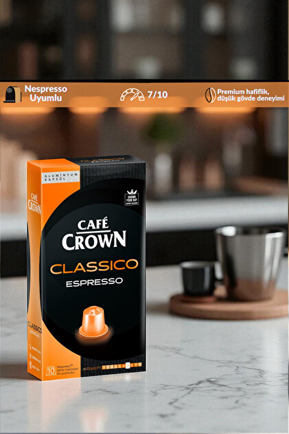 Cafe Crown 120'li Kapsül Kahve Nespresso Uyumlu Mega Paket - 120