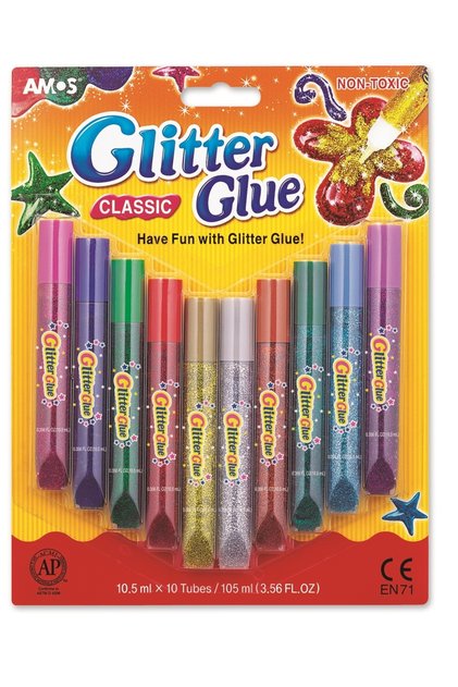 Glitter Glue Classic Simli Yapıştırıcı 10’lu GCL10B10