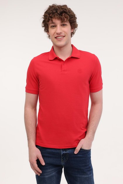 Mb Ct953 Polo T-Sh 5Fx Red Men's Short Sleeve T-Shirt
