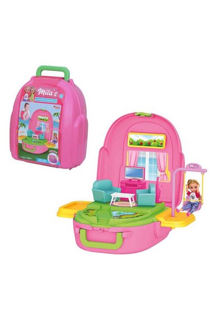 Mila'nın Oturma Odası Sırt Çantası - Aksesuarlı Oyuncak Oturma Odası Set 3+ / Mila's Living Room Backpack