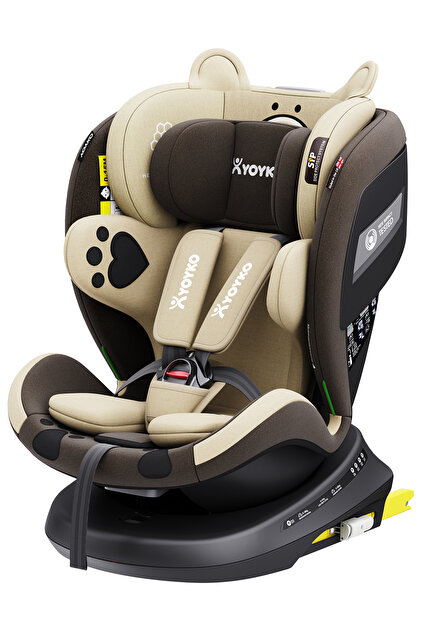 Yoyko Bear 360 Derece Dönebilir Yatabilir 0-36 Kg Isofixli Oto