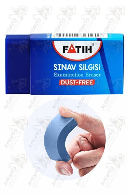 Sınav Silgisi Mavi Silgi Orta Boy 1 Adet Fatih Yumuşak Sınav Silgisi Ufalanmayan Okul Büro Yerli Üre
